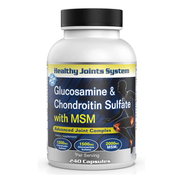 Healthy Joints System Glucosamina Condroitina MSM Suplemento Articulaciones 240 Tabletas