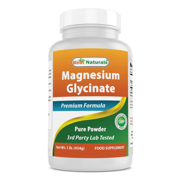 Polvo De Glicinato De Magnesio 454 Gramos Puro Y De Alta Absorcion