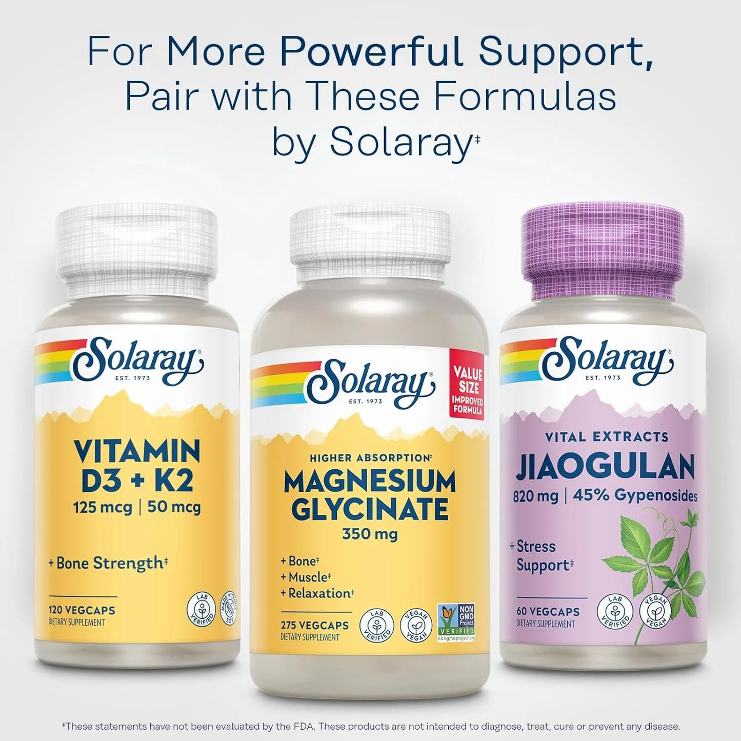 Extracto De Raiz Rizoma Jiaogulan Solaray Antioxidante Anti Estrés Vegano