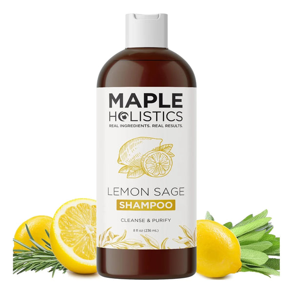 Champú Sin Sulfato Para Cabello Graso Con Aceite De Romero Y Árbol De Té Limpieza Profunda Y Aroma Refrescante