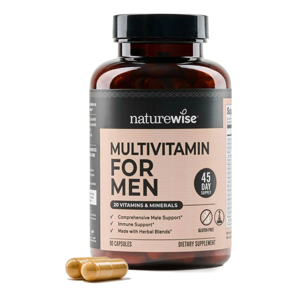 Multivitamínico Masculino Premium Con Vitaminas A C D Complejo B Y Extractos Herbales 90 Cápsulas