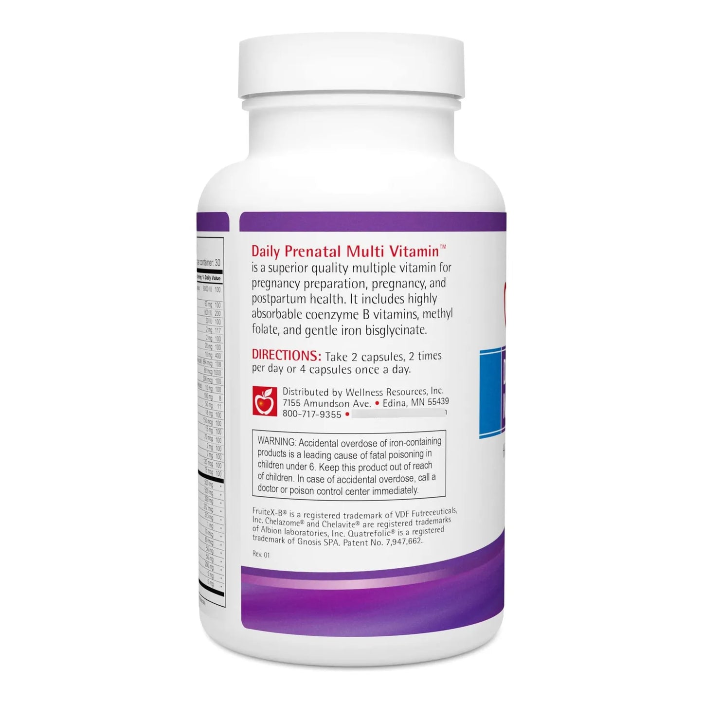 Multivitamina Prenatal Folato Metilado Alta Absorcion 120 Capsulas