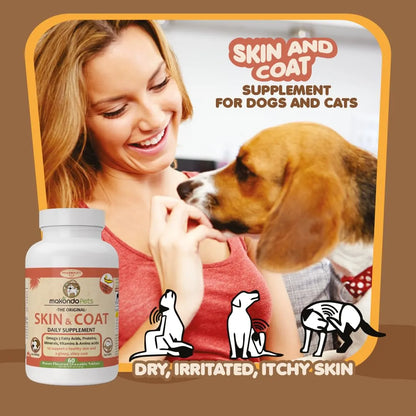 Suplemento Aceite De Pescado Para Piel Y Pelaje Perros Y Gatos 60 Tabletas