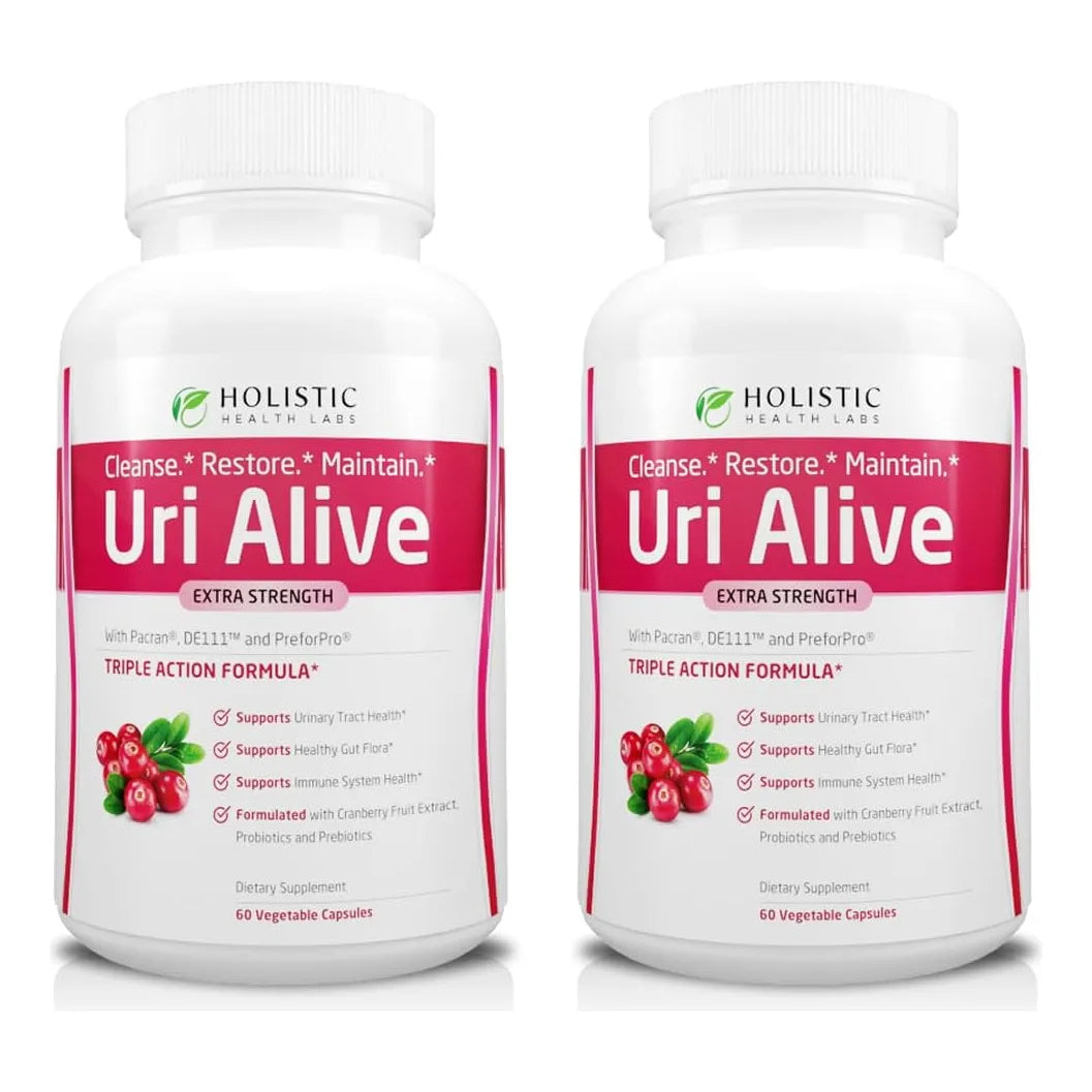 Uri Alive Suplemento Apoyo Urinario Extra Fuerte Tracto Vejiga Flora 120 Caps