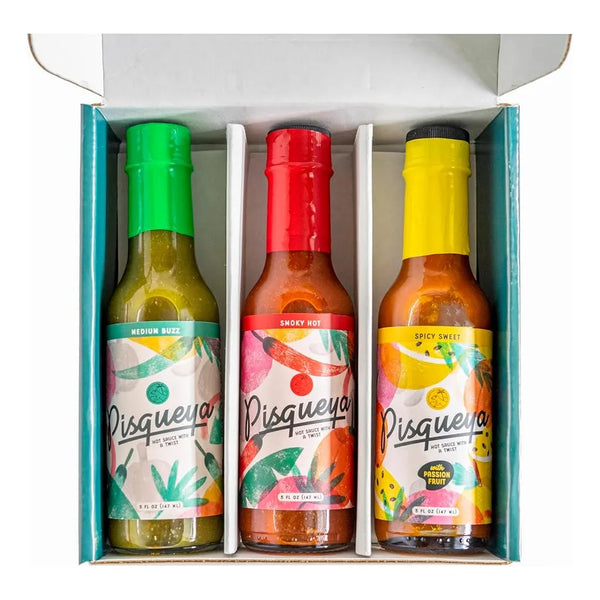 Caja De Regalo Picante Hot Like Fuego Con Salsas Y Sabores Premium