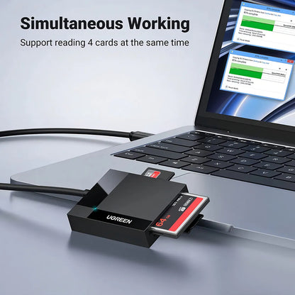Ugreen Lector De Tarjetas Sd Adaptador De Concentrador De Ta Negro - Imagen 4