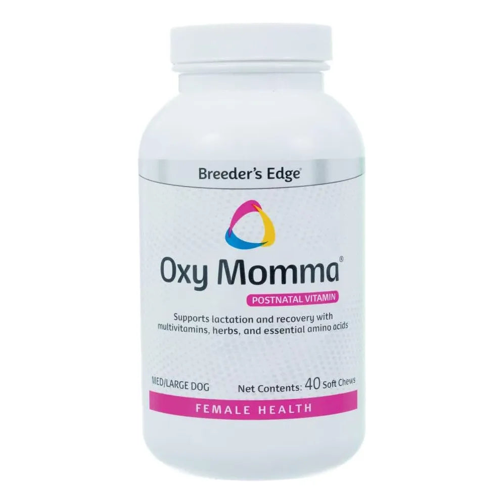 Oxy Momma Suplemento Lactancia Y Recuperación Para Perros Medianos Y Grandes 40 Masticables