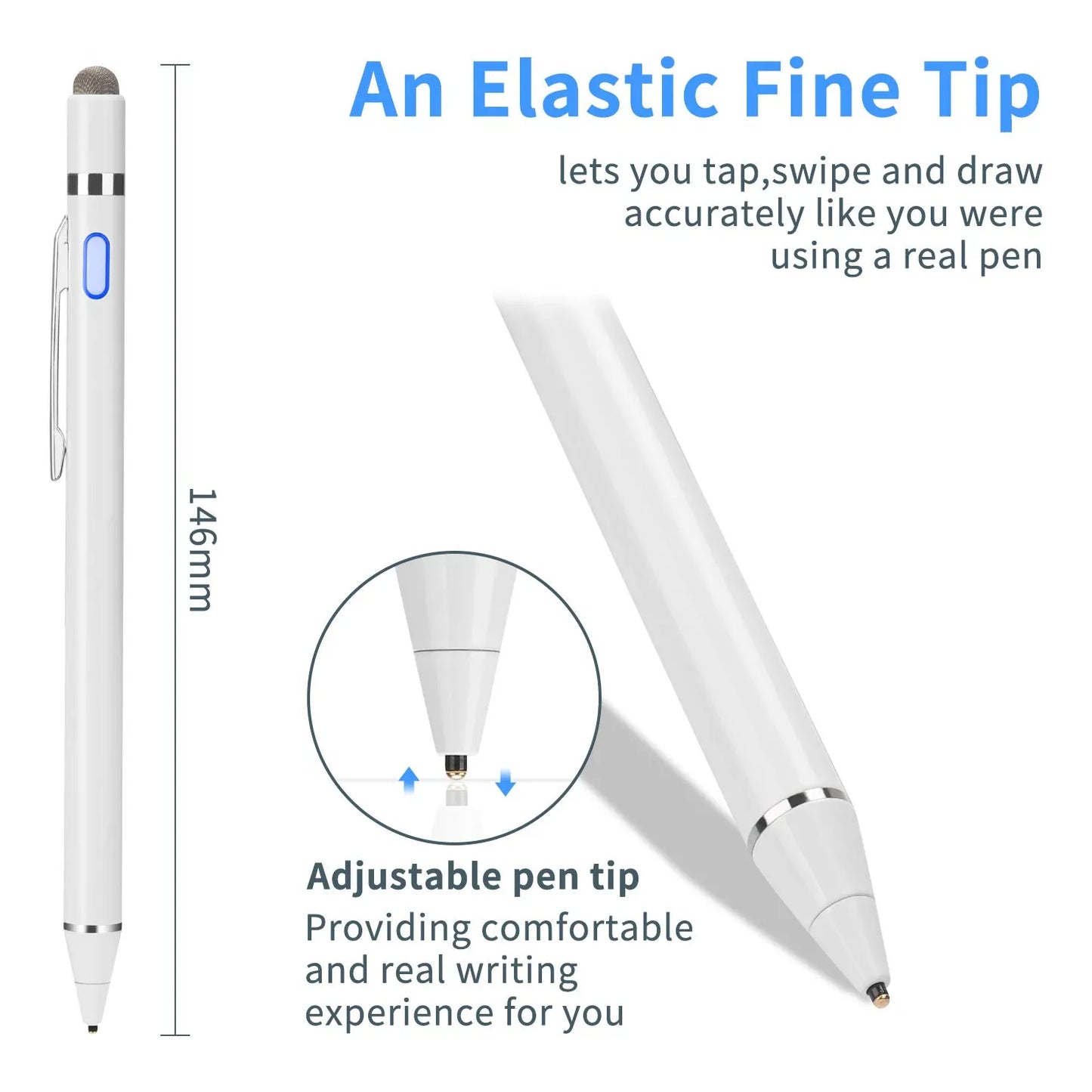 Lápiz Digital Ultrafino 0.15 Mm Para iPad Compatibilidad Amplia Precisión Profesional