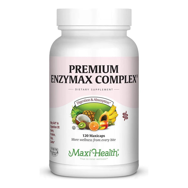 Enzimas Digestivas Avanzadas Para Lácteos Y Grasas 120 Cápsulas Maxi Health Premium Enzymax Complex