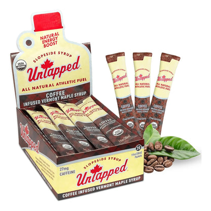 Paquete De Arce Puro Con Infusión De Café Para Atletas 20x30 Energía Natural Y Recuperación