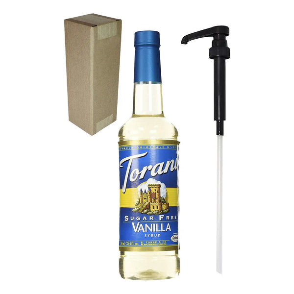 Jarabe De Vainilla Sin Azúcar 750 Ml Con Bomba Negra Endulza Sin Culpa