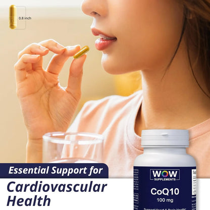 Coenzima Q10 100mg Con Baya De Espino Energía Y Salud Cardíaca 90 Cápsulas