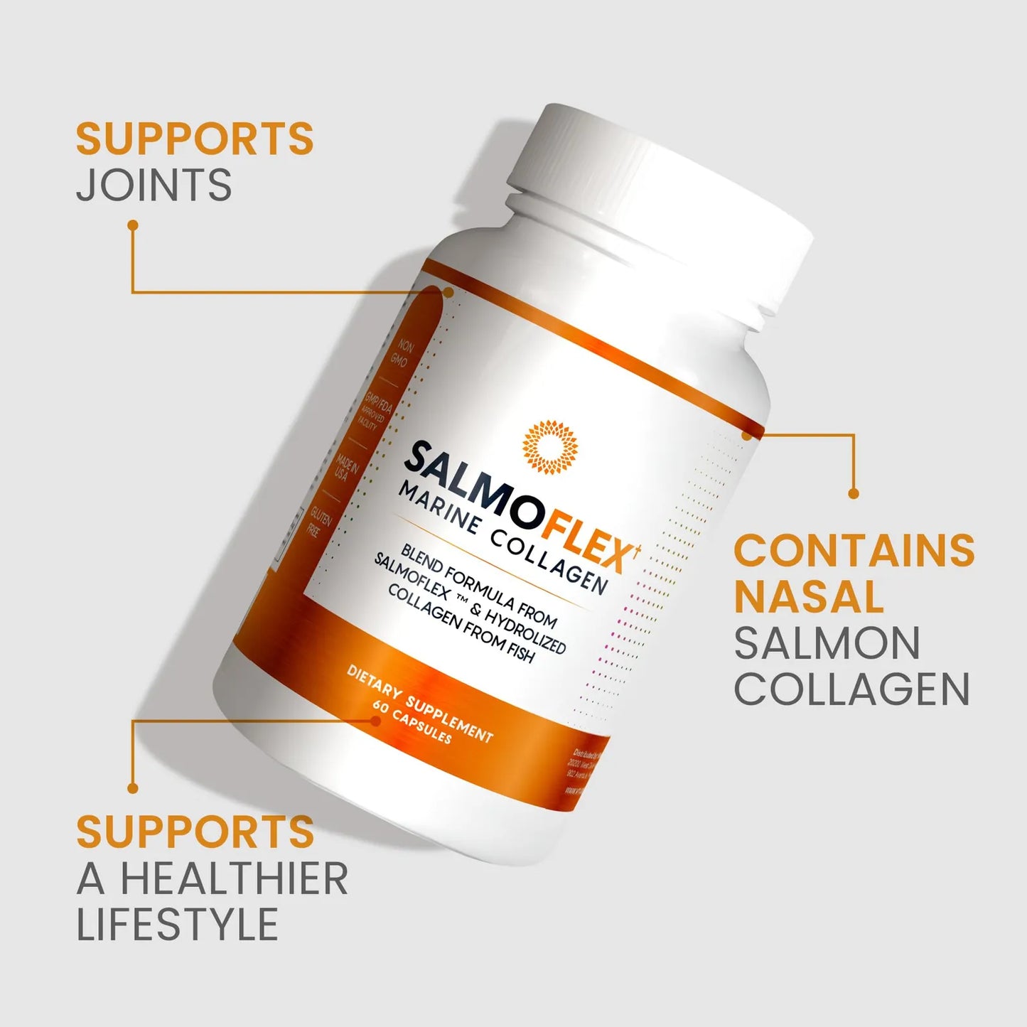 Píldoras De Colágeno Marino Con Ácido Hialurónico Y Vitamina C Para Articulaciones Y Piel