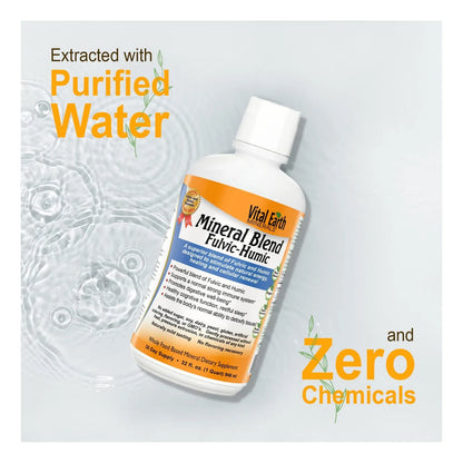 Mezcla Líquida De Minerales Húmicos Con Ácido Fúlvico 70 Minerales Energía Y Equilibrio 32 Oz