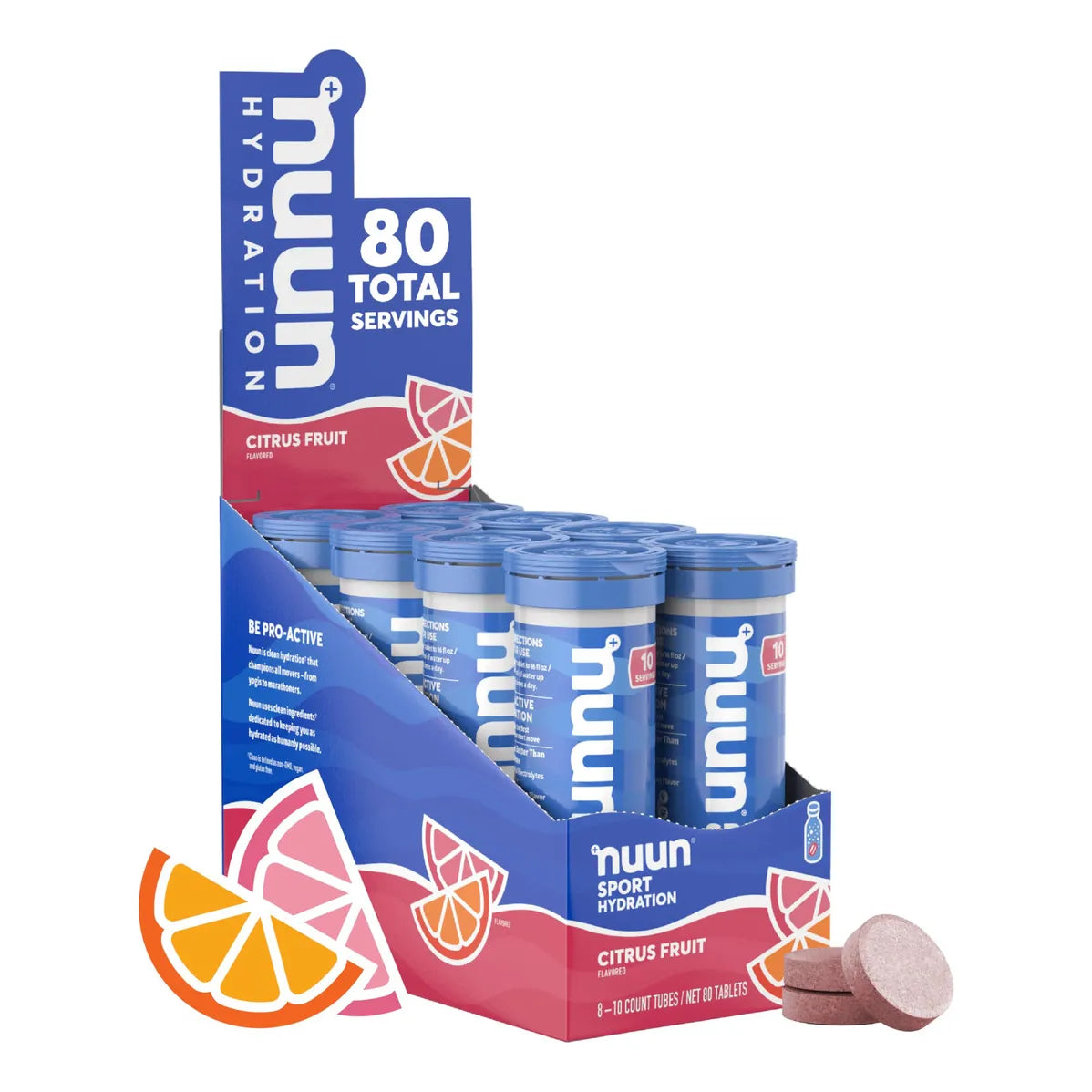 Nuun Sport Pastillas Hidratantes Con Electrolitos Sabor Citrus F Energía Y Recuperación
