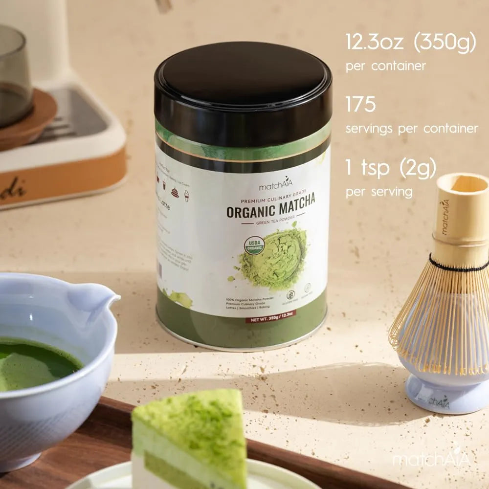 Matcha Orgánico Premium Grado Culinario 350g Té Verde Puro Energía Natural