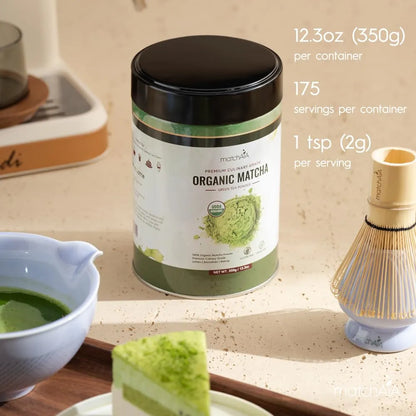 Matcha Orgánico Premium Grado Culinario 350g Té Verde Puro Energía Natural