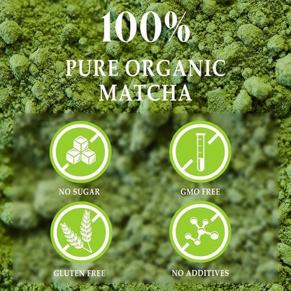 Polvo De Té Verde Matcha Ceremonial Grado Premium Japón Energía Y Enfoque Natural