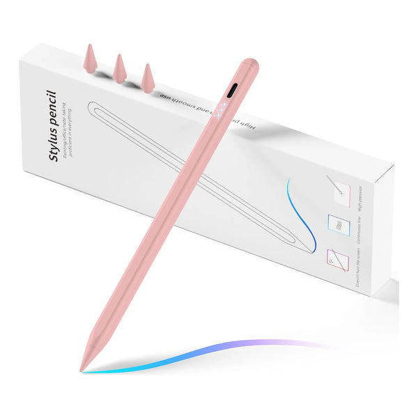Lápiz Óptico Rosa Para iPad Carga Rápida Sensibilidad Inclinación Rechazo Palma