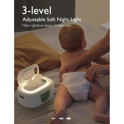 Calentador De Toallitas Bebé Momcozy Dispensador Gran Capacidad 4 Temperaturas