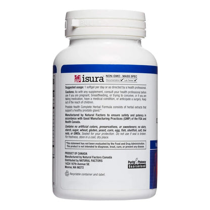 Fórmula Herbal Próstata Salud Palma Enana Cúrcuma 60 Cápsulas Natural Factors