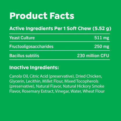 Probióticos Masticables Suaves Para Perros Sabor Pollo GREENIES 40 Unidades