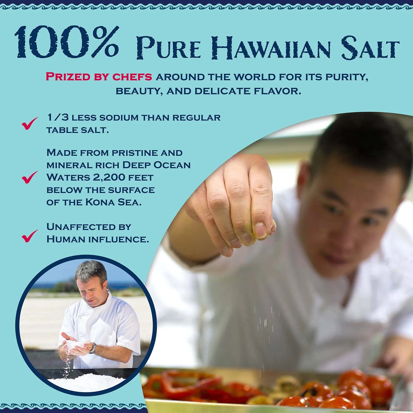 Sal Hawaiana Pura De Kona Ajo Asado Limón Romero Paquete De 3 Sabores