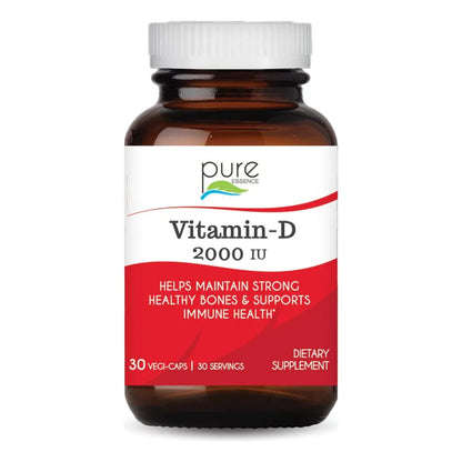 Vitamina D 2000 Ui Apoyo Inmunologico Huesos Sanos Adultos Pure Essence Labs