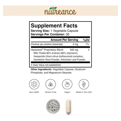 Suplemento Natural De Apoyo Hepático Con Hesperidina Vegano Sin Gluten