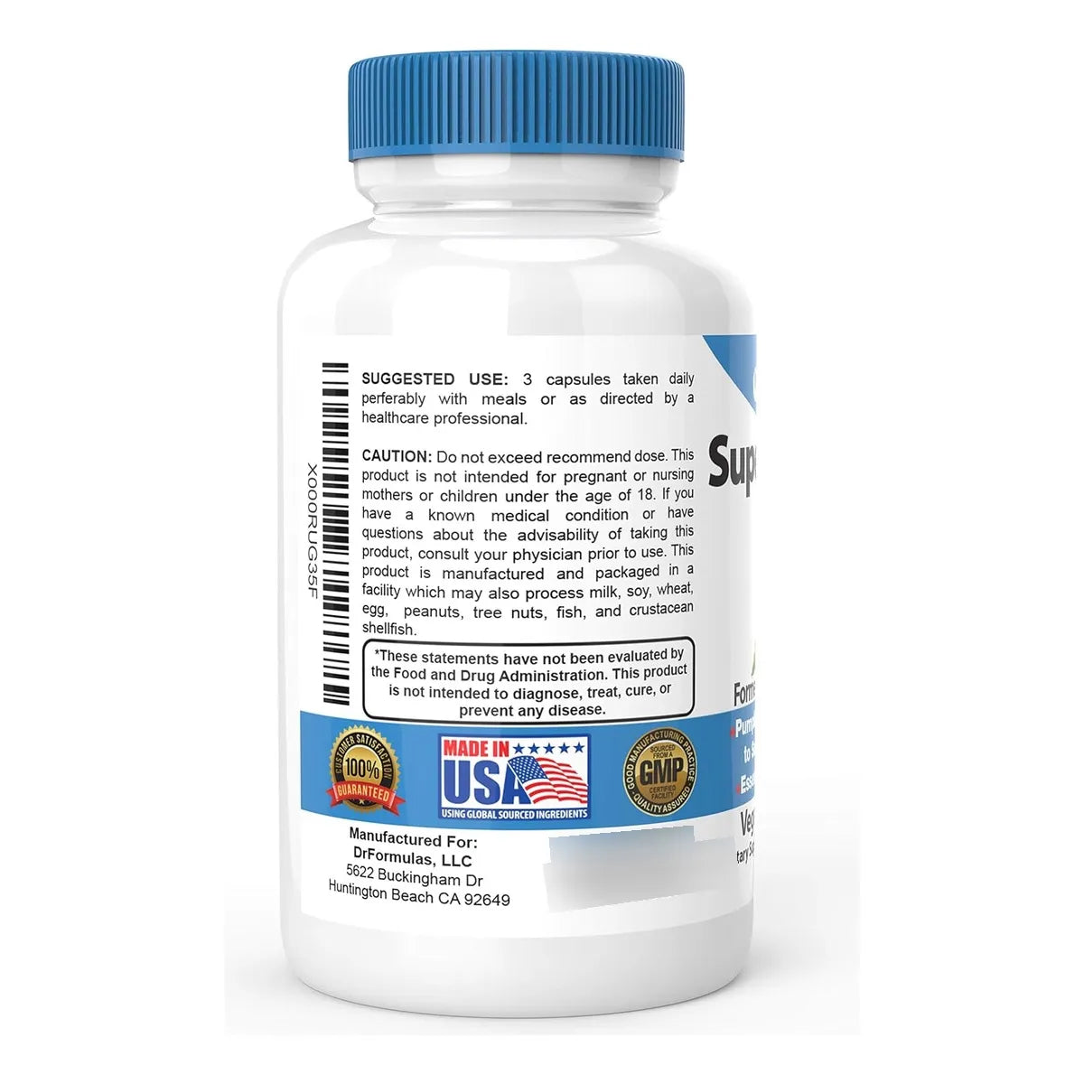 Suplemento Super Prostata DrFormulas Extracto Palma Enana Beta Sitosterol 90 Capsulas