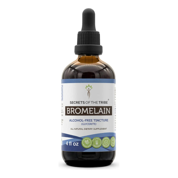 Extracto Sin Alcohol De Bromelina Silvestre De Piña 4 Onzas Pura Y Potente