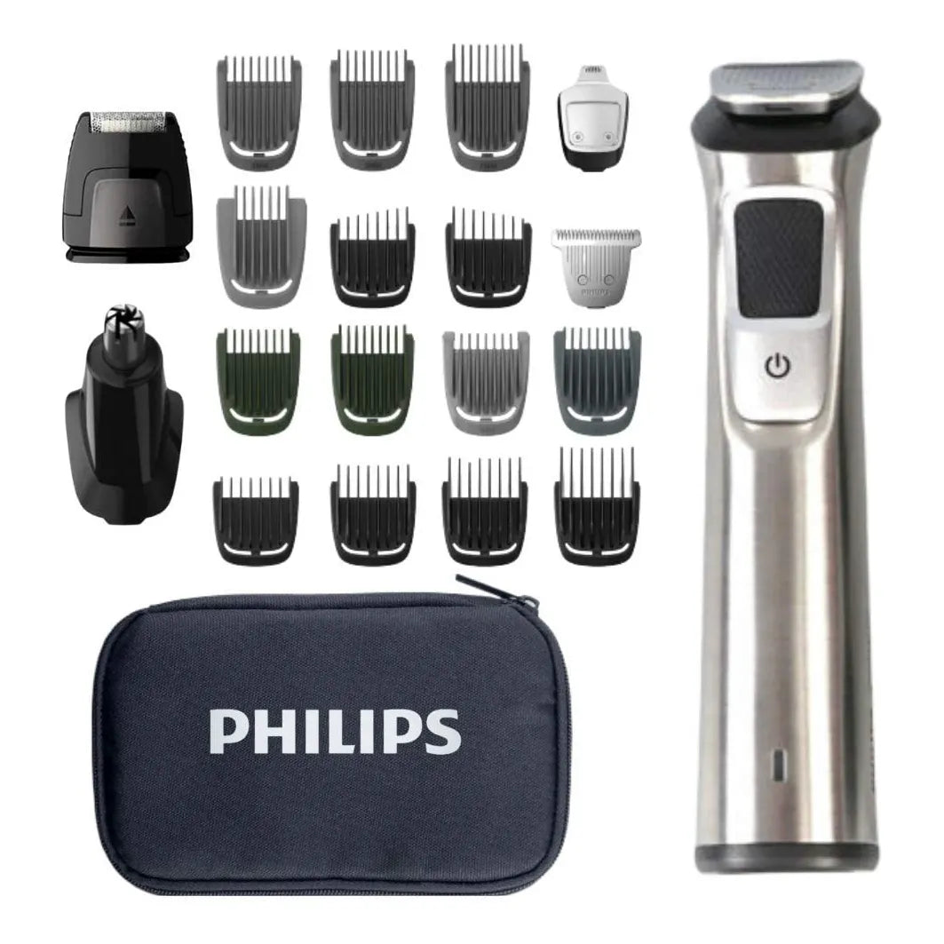 Philips Norelco Multigroom Recortadora Inalámbrica Acero Inoxidable Plateado - Imagen 1