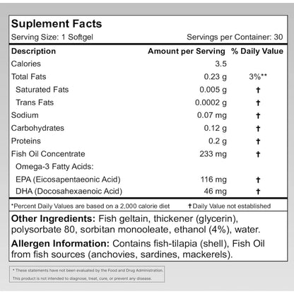 Omega 3 Nanotecnologico Epa Dha Salud Corazon Y Antienvejecimiento 60 Capsulas
