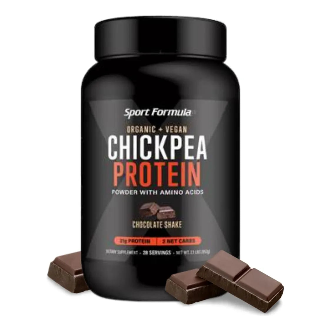 Proteína De Garbanzo Orgánica En Polvo Chocolate Vegano Y Keto