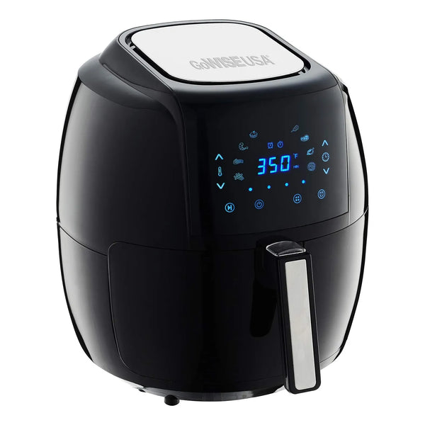 Freidora De Aire Digital GoWISE USA 1700W 5.8L Con Libro De Recetas Cocina Saludable