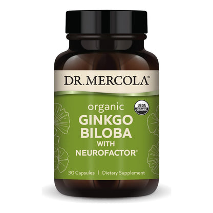 Ginkgo Biloba Organico Con Extracto De Cafe 30 Capsulas Soporte Cerebral