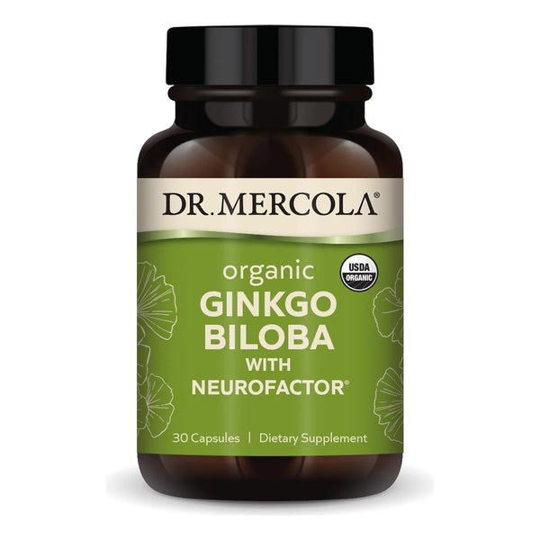 Ginkgo Biloba Organico Con Extracto De Cafe 30 Capsulas Soporte Cerebral