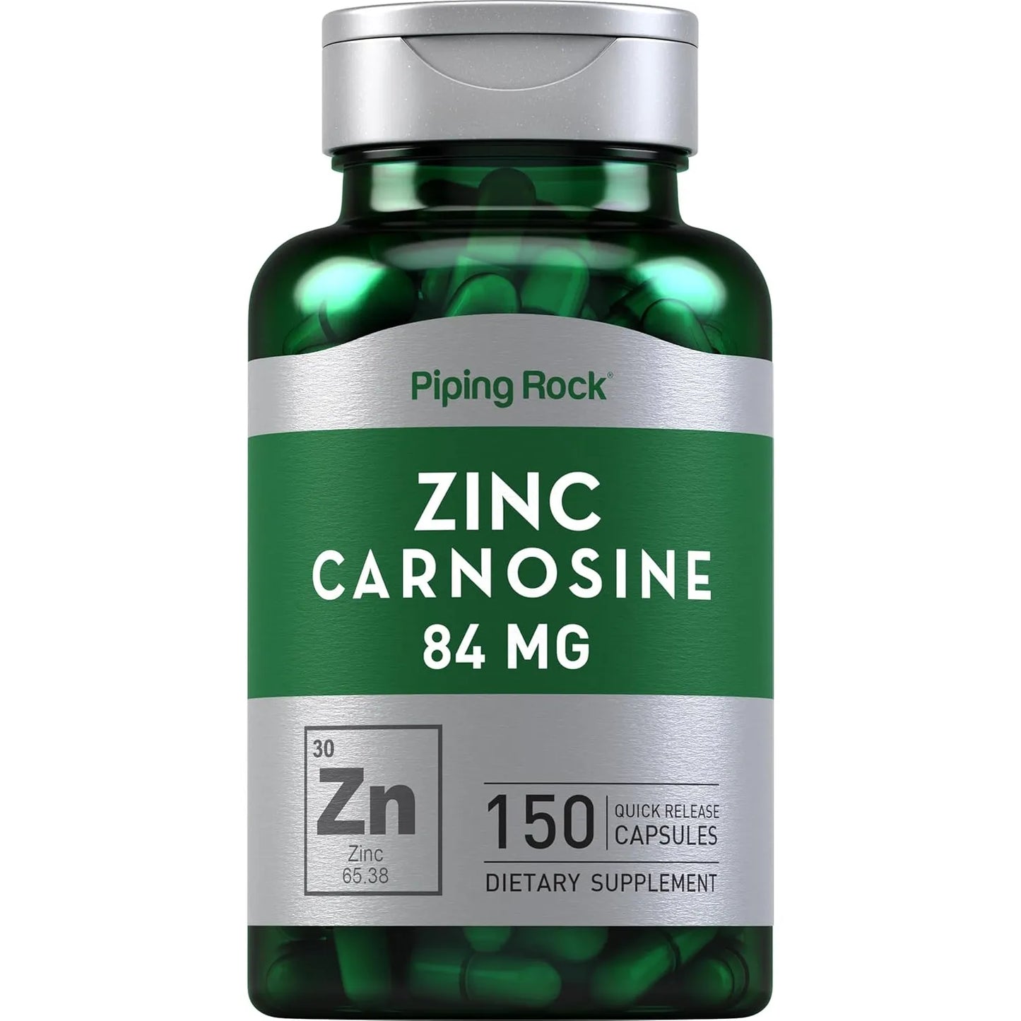 Zinc Y Carnosina 84 Mg 150 Capsulas Suplemento Alimenticio Sin Gluten