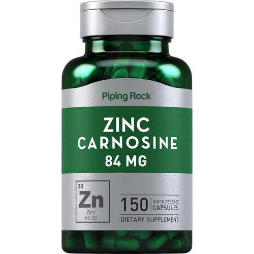 Zinc Y Carnosina 84 Mg 150 Capsulas Suplemento Alimenticio Sin Gluten