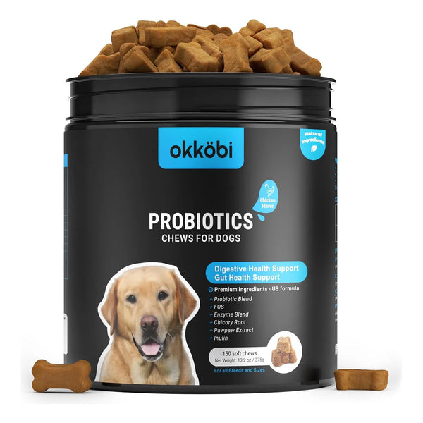 Probióticos Masticables Para Perros 150 Unidades Salud Digestiva E Inmunidad