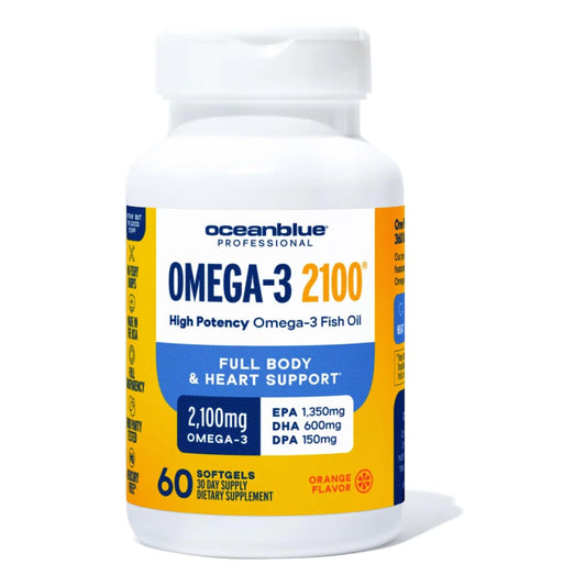 Aceite De Pescado Omega 3 Profesional 2100 Mg 60 Caps Sabor Naranja Sin Eructos