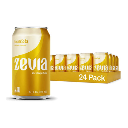 Zevia Refresco Sin Calorias Cream Soda 355 Ml Pack X 24 Und Sabor Delicioso Y Natural
