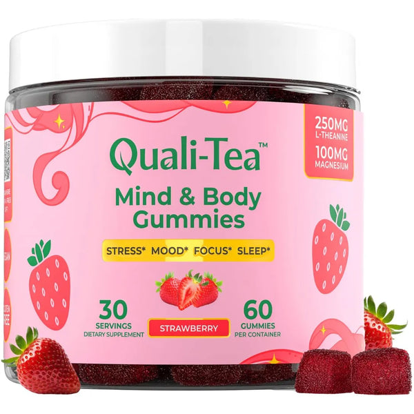 Gomitas Anti Estrés Con Magnesio L Teanina GABA Y Rhodiola Rosea Para Mujeres Y Niños