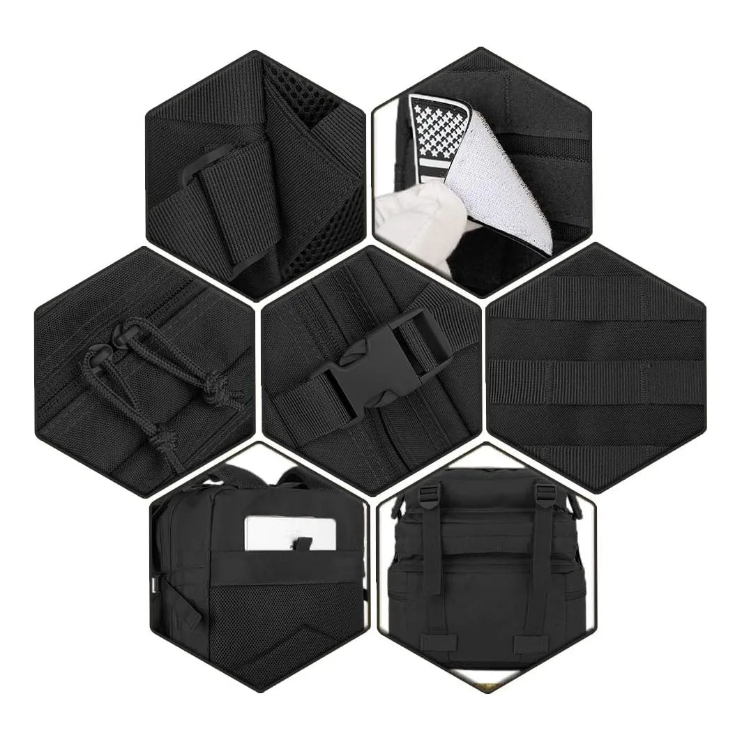 Mochila Táctica Militar QT&QY 45L Resistente Al Agua Con Sistema Molle