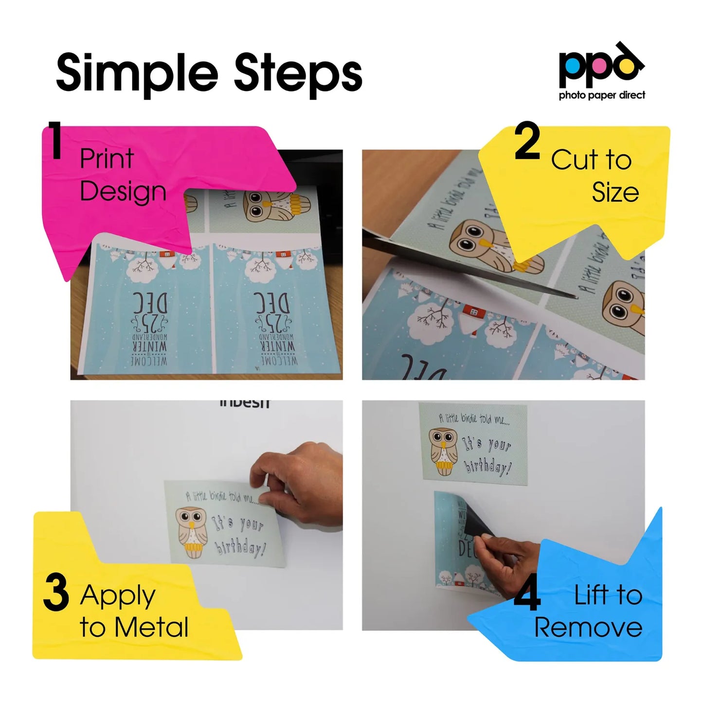 Hojas Magnéticas Imprimibles Mate Paquete 5 Para Impresora De Inyección De Tinta