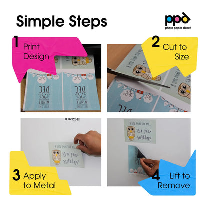 Hojas Magnéticas Imprimibles Mate Paquete 5 Para Impresora De Inyección De Tinta