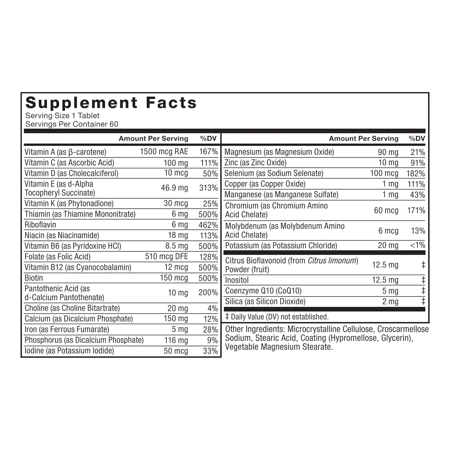 Force Factor Multivitaminico 50 Plus Hombre 26 Vitaminas Minerales Energia E Inmunidad