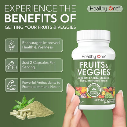 Suplemento 27 Frutas Y Verduras En Capsulas Nutricion Integral Healthy One