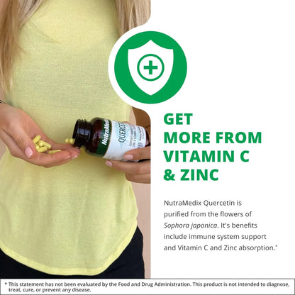 Capsulas De Quercetina 500 Mg Antioxidante Y Apoyo Inmunologico NutraMedix 120 Unidades