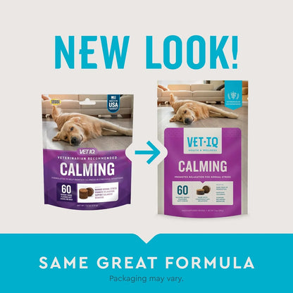 Masticables Calmantes Para Perros Alivio Estrés Y Ansiedad VetIQ 60 Unidades